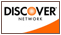 Discover Network logo with orange design
